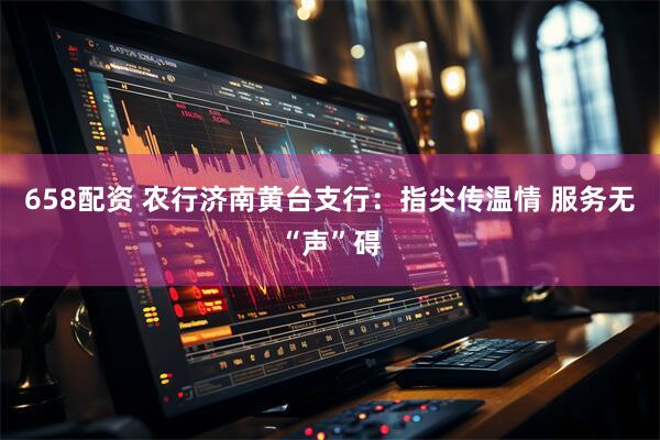 658配资 农行济南黄台支行：指尖传温情 服务无“声”碍